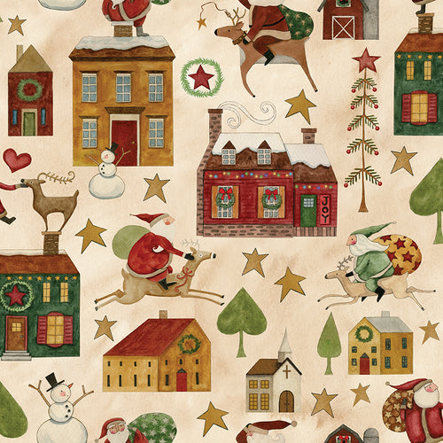 Up on the Housetop - Main Snowflake by Teresa Kogut