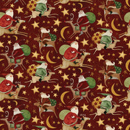 Up on the Housetop - Santa Rides Cranberry by Teresa Kogut