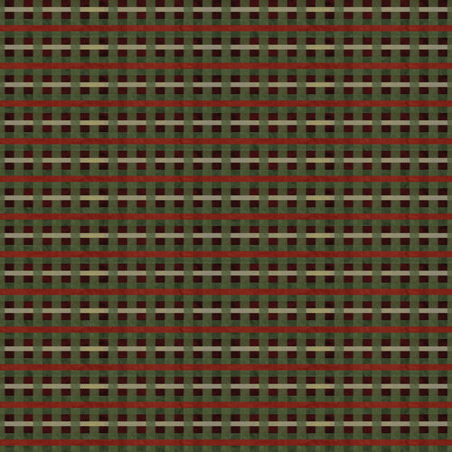 Up on the Housetop - Plaid Green by Teresa Kogut