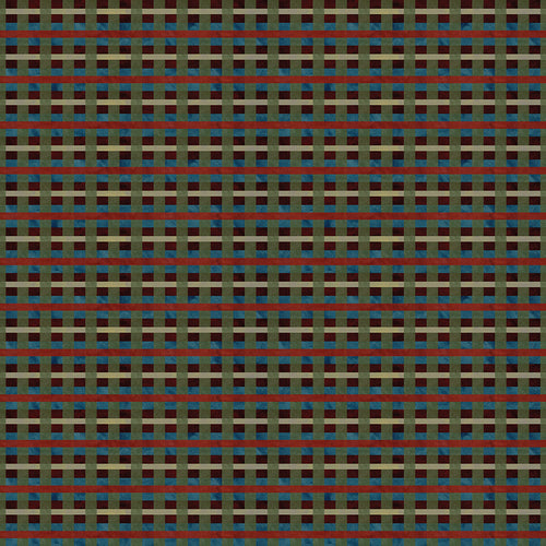 Up on the Housetop - Plaid Midnight by Teresa Kogut