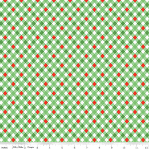 Jingle Bells - Plaid Green by Lindsay Wilkes