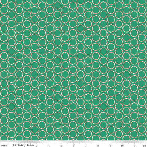 In From the Cold - Circles Teal by Heather Peterson