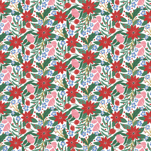 A Pear-fect Christmas - Flowers Dancing - White by Cayla Naylor