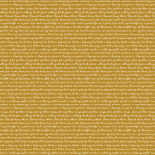 A Pear-fect Christmas - Calling Words - Gold by Cayla Naylor