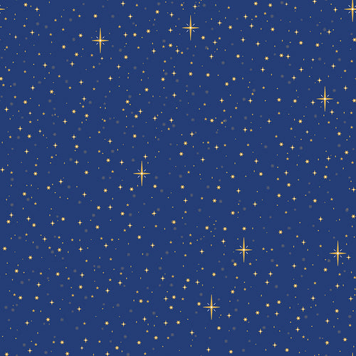 Christmas Wishes - Starry Sky Blue by The RBD Designers