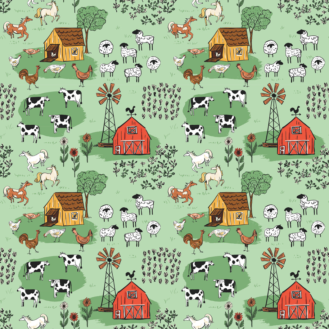 Farm Livin' Main Mint by Diane Labombarbe