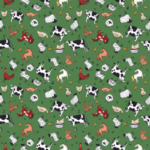 Farm Livin' Animal Toss Green by Diane Labombarbe