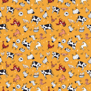 Farm Livin' Animal Toss Yellow by Diane Labombarbe