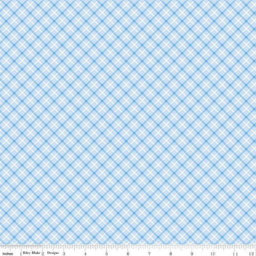 Special Delivery Plaid Blue by Doodlebug Design Inc.