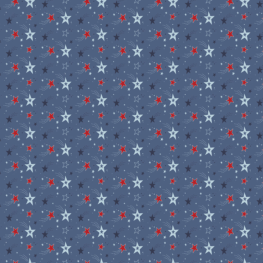 Stars and Stripes Forever Shooting Stars Blue