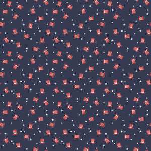 Stars and Stripes Forever Hats Navy by Lori Whitlock