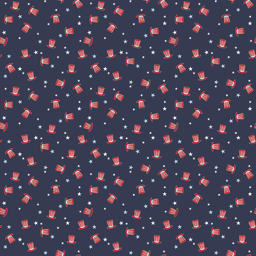 Stars and Stripes Forever Hats Navy by Lori Whitlock