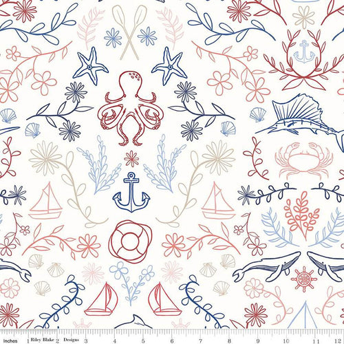 Yacht Club Main White by Amanda Niederhauser