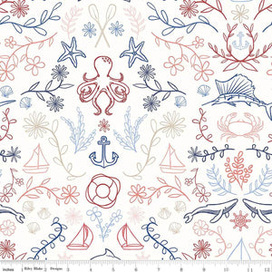 Yacht Club Main White by Amanda Niederhauser