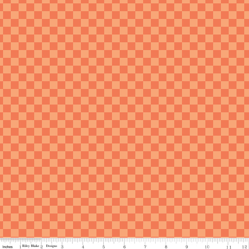 Hey Pumpkin - Checks Orange by My Mind's Eye