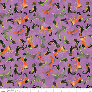 Ghoul Friends - Boots Toss Purple by Teresa Kogut