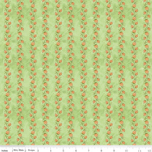 Ghoul Friends - Pumpkin Vine Green by Teresa Kogut
