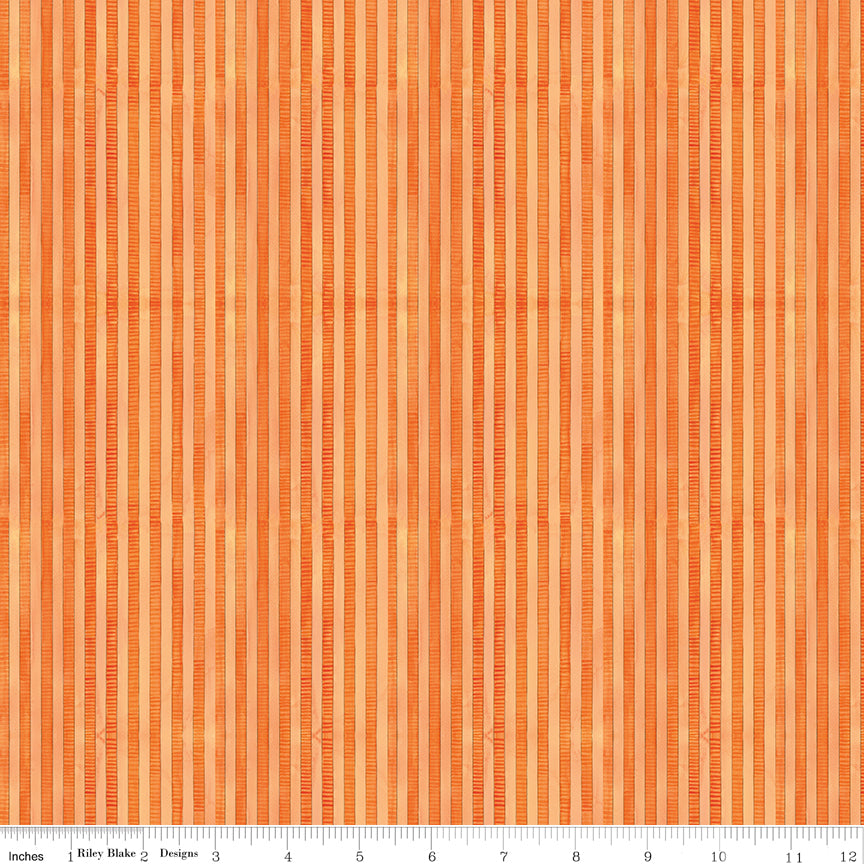 Ghoul Friends - Stripe Orange by Teresa Kogut