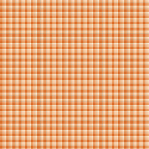 The Awe of Autumn Plaid Orange by Sandy Gervais