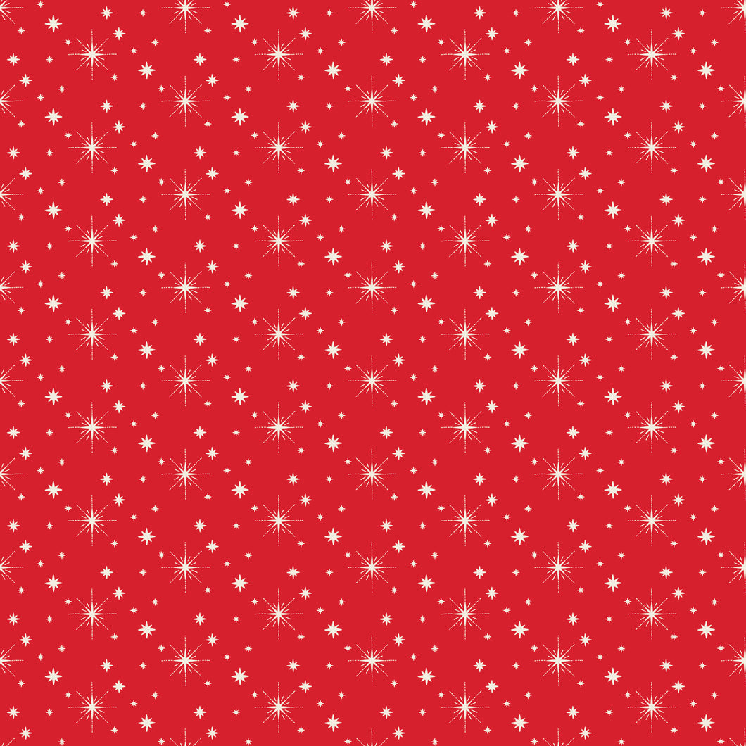 Glisten Stars Red by Sandy Gervais