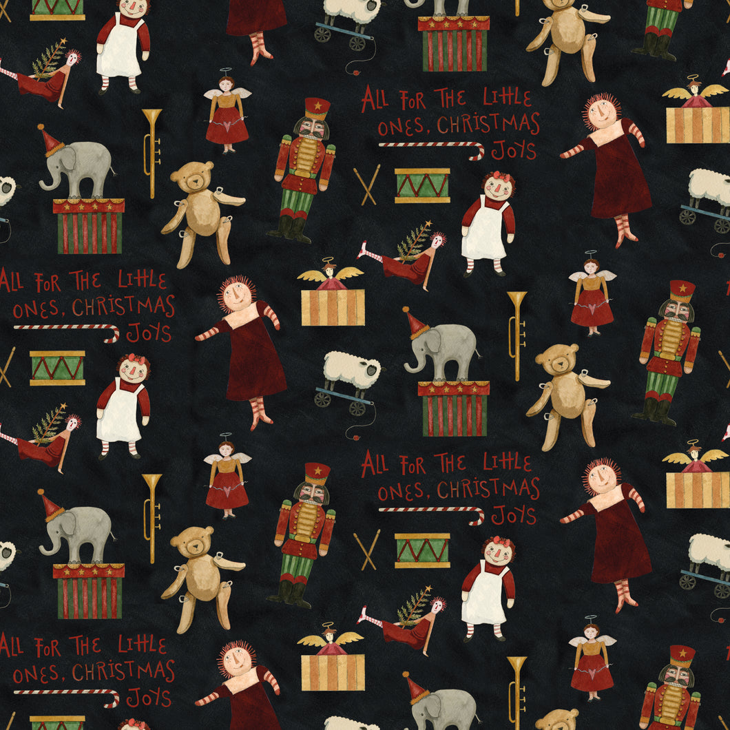 Naughty or Nice Toys Black by Teresa Kogut