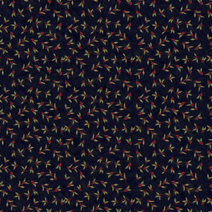 Naughty or Nice Holly Berries Black by Teresa Kogut