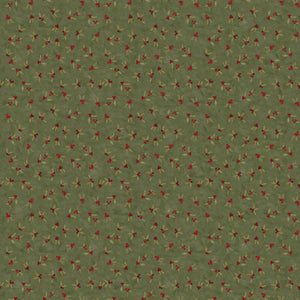 Naughty or Nice Holly Berries Green by Teresa Kogut