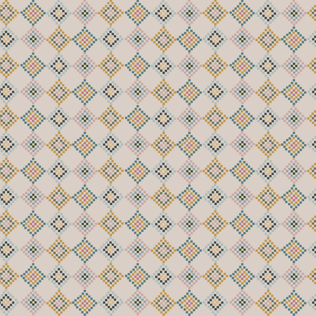 Honey Locust Patchwork Linen by Amber Johnson