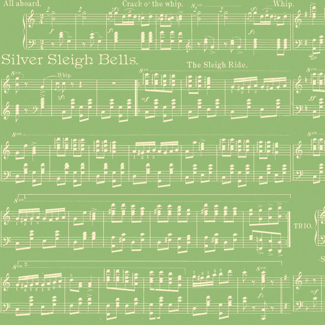Classic Christmas Sheet Music Green by J. Wecker Frisch
