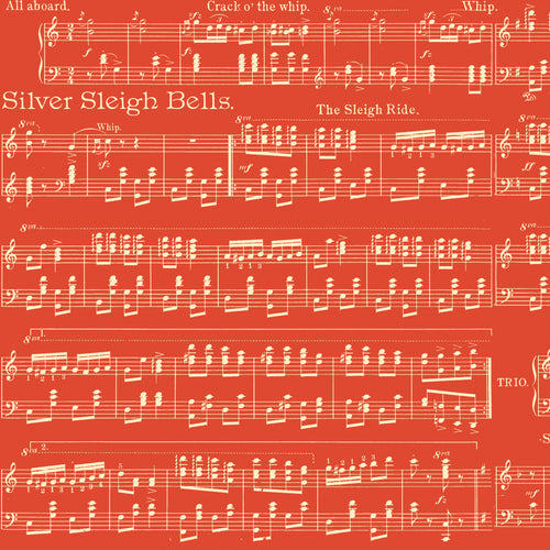 Classic Christmas Sheet Music Red by J. Wecker Frisch