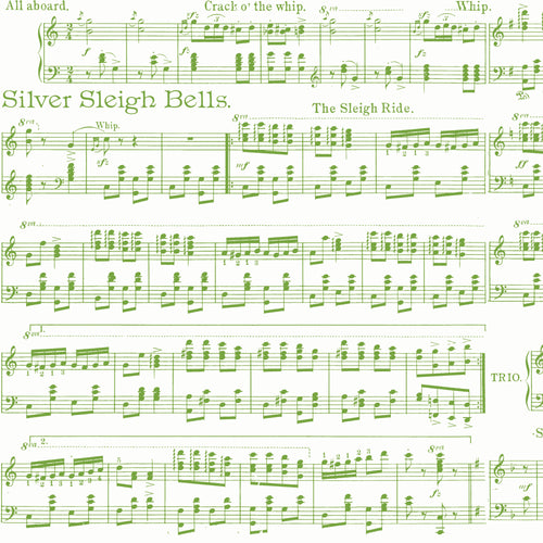 Classic Christmas Sheet Music White by J. Wecker Frisch