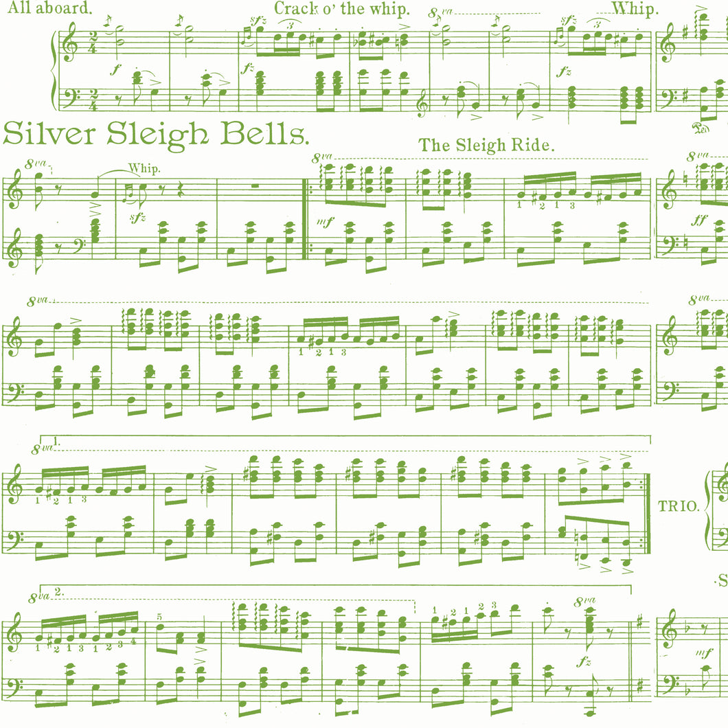 Classic Christmas Sheet Music White by J. Wecker Frisch