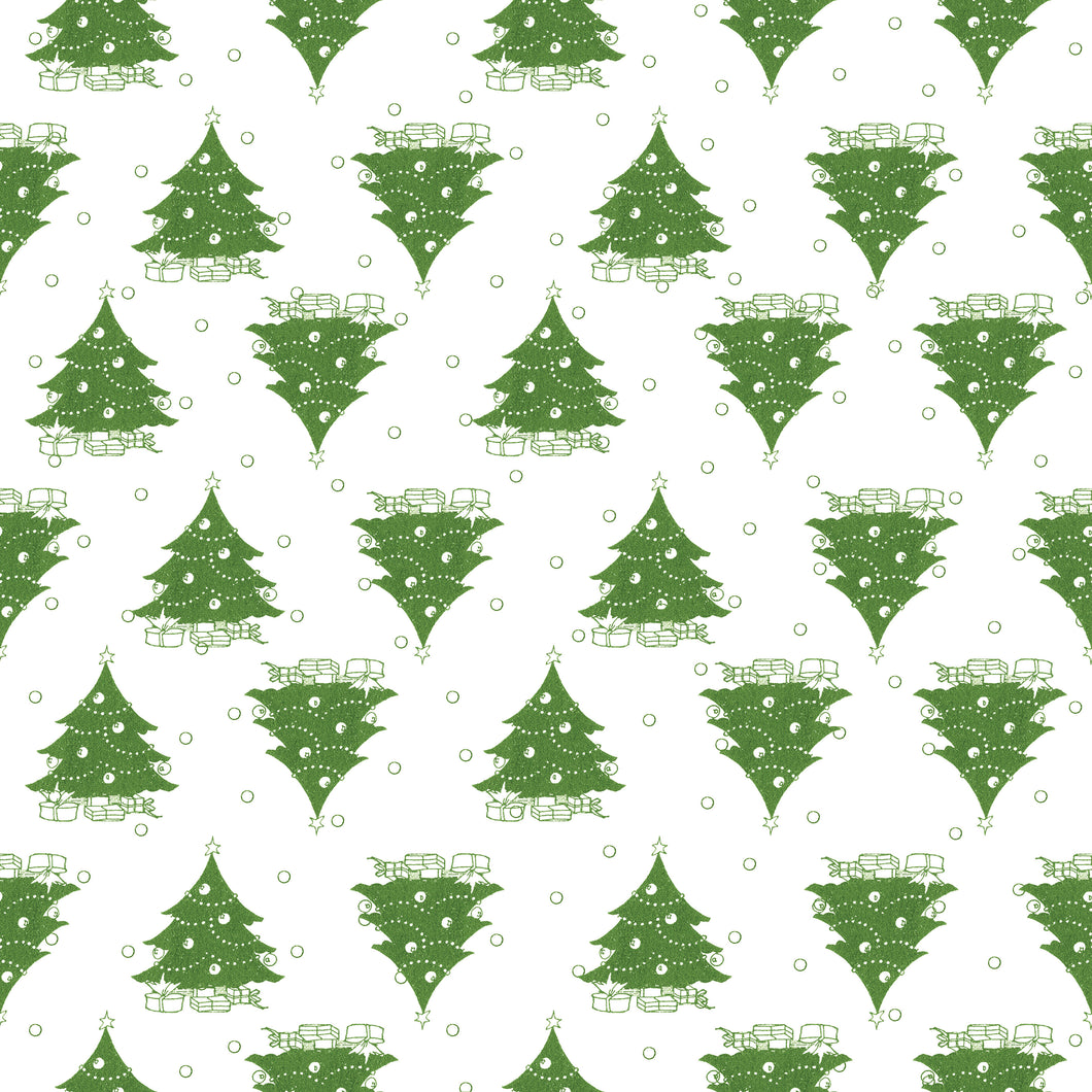 Classic Christmas Trees White by J. Wecker Frisch