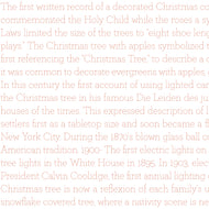 Classic Christmas History of the Tree Text Red by J. Wecker Frisch