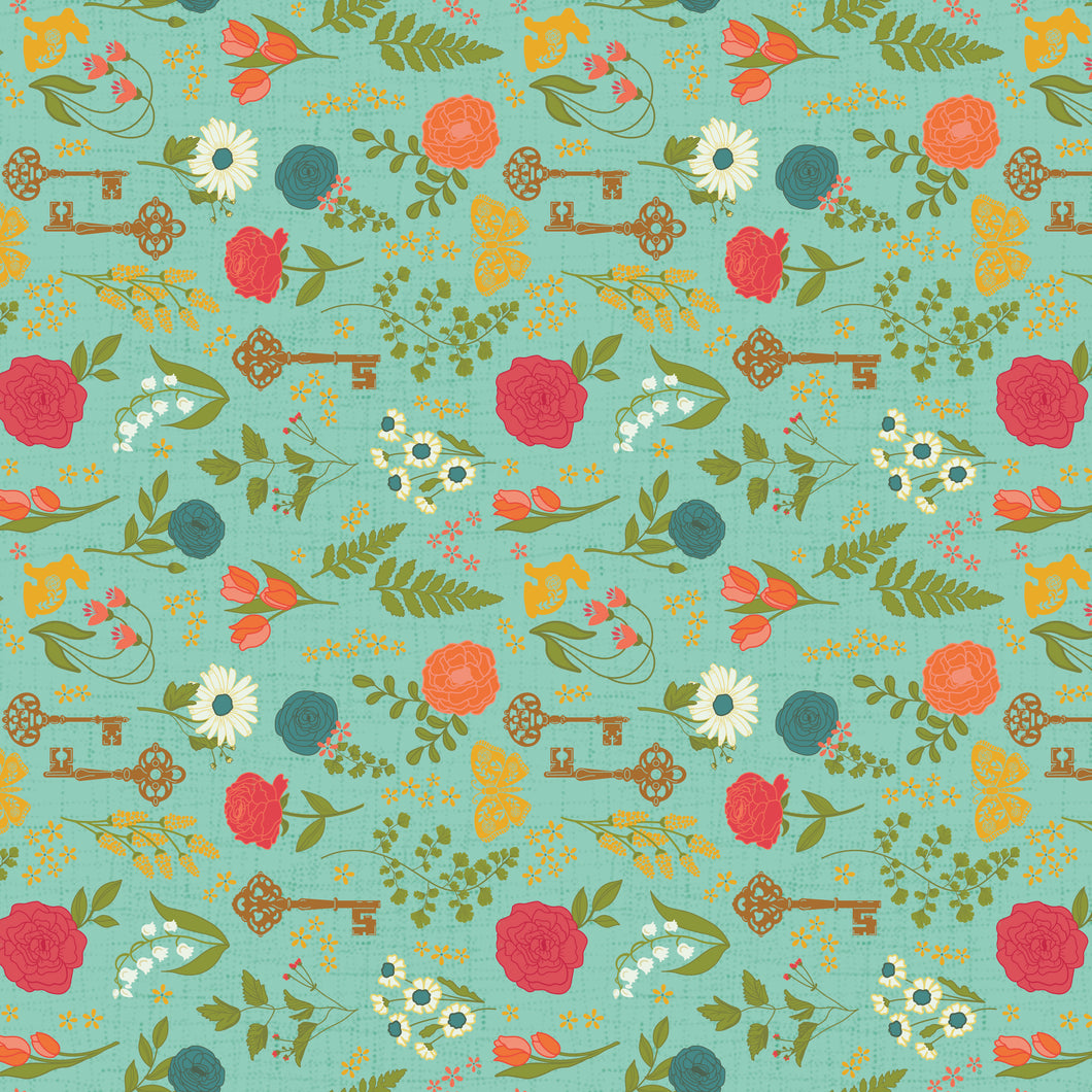 First Blooms Pressed Flowers Glacier by Heather Peterson