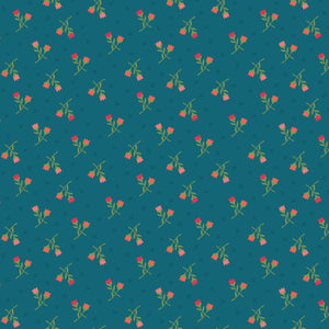 First Blooms Tulips Denim by Heather Peterson