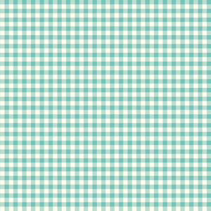First Blooms Gingham Glacier by Heather Peterson