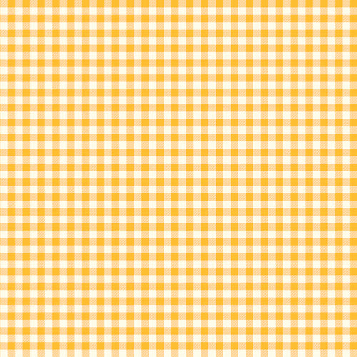 First Blooms Gingham Yellow by Heather Peterson