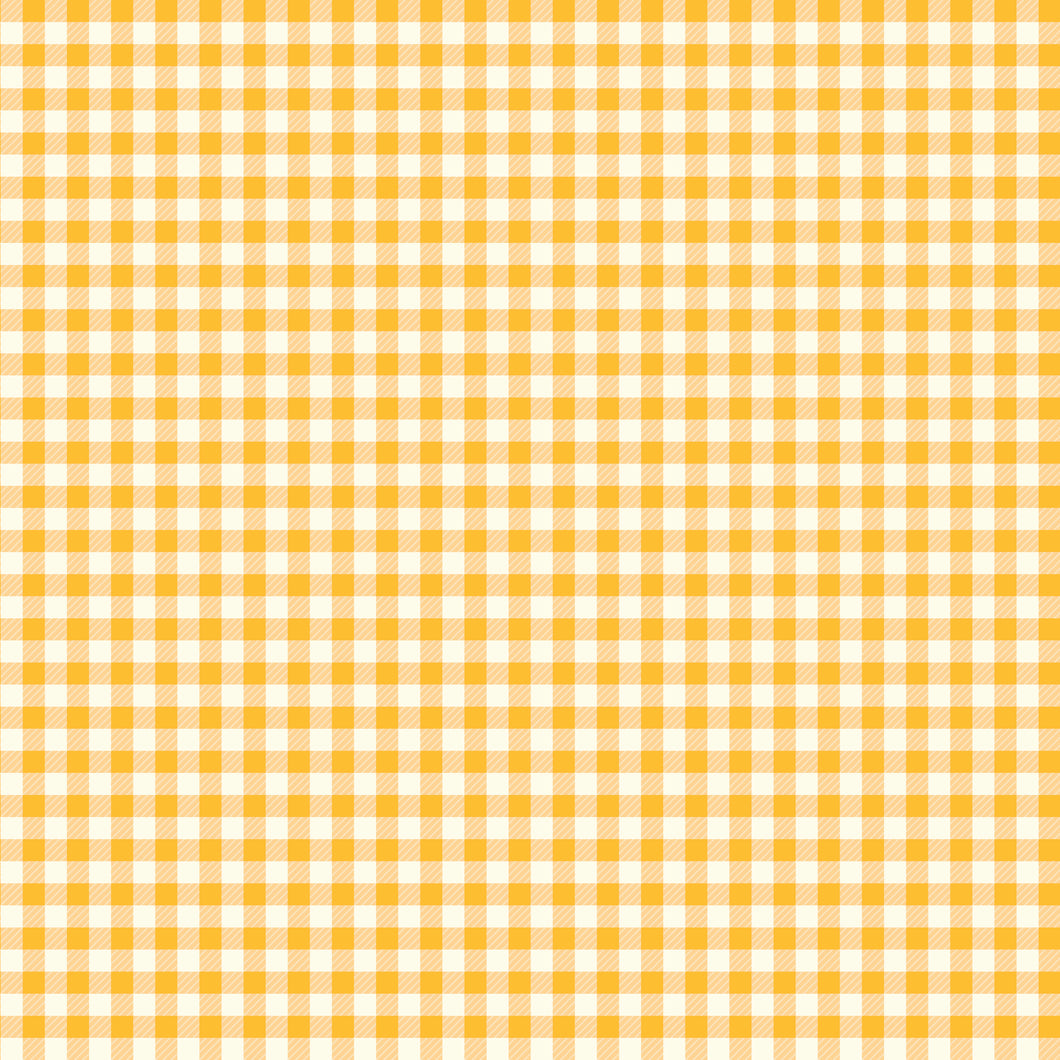 First Blooms Gingham Yellow by Heather Peterson