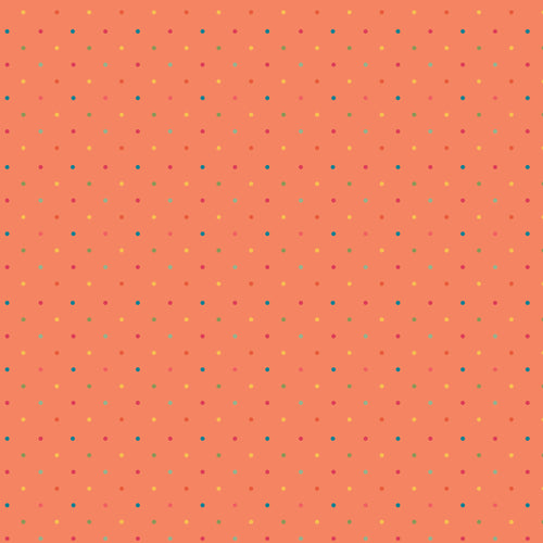 Fisrt Blooms Dots Orange by Heather Peterson