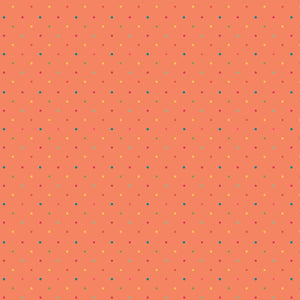 Fisrt Blooms Dots Orange by Heather Peterson