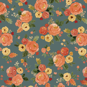 Happy Fall Days Main Teal by Kelsey Carlson