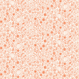 Happy Fall Days Floral Outline Cloud by Kelsey Carlson