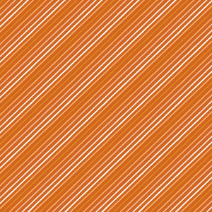 Happy Fall Days Stripes Rust by Kelsey Carlson