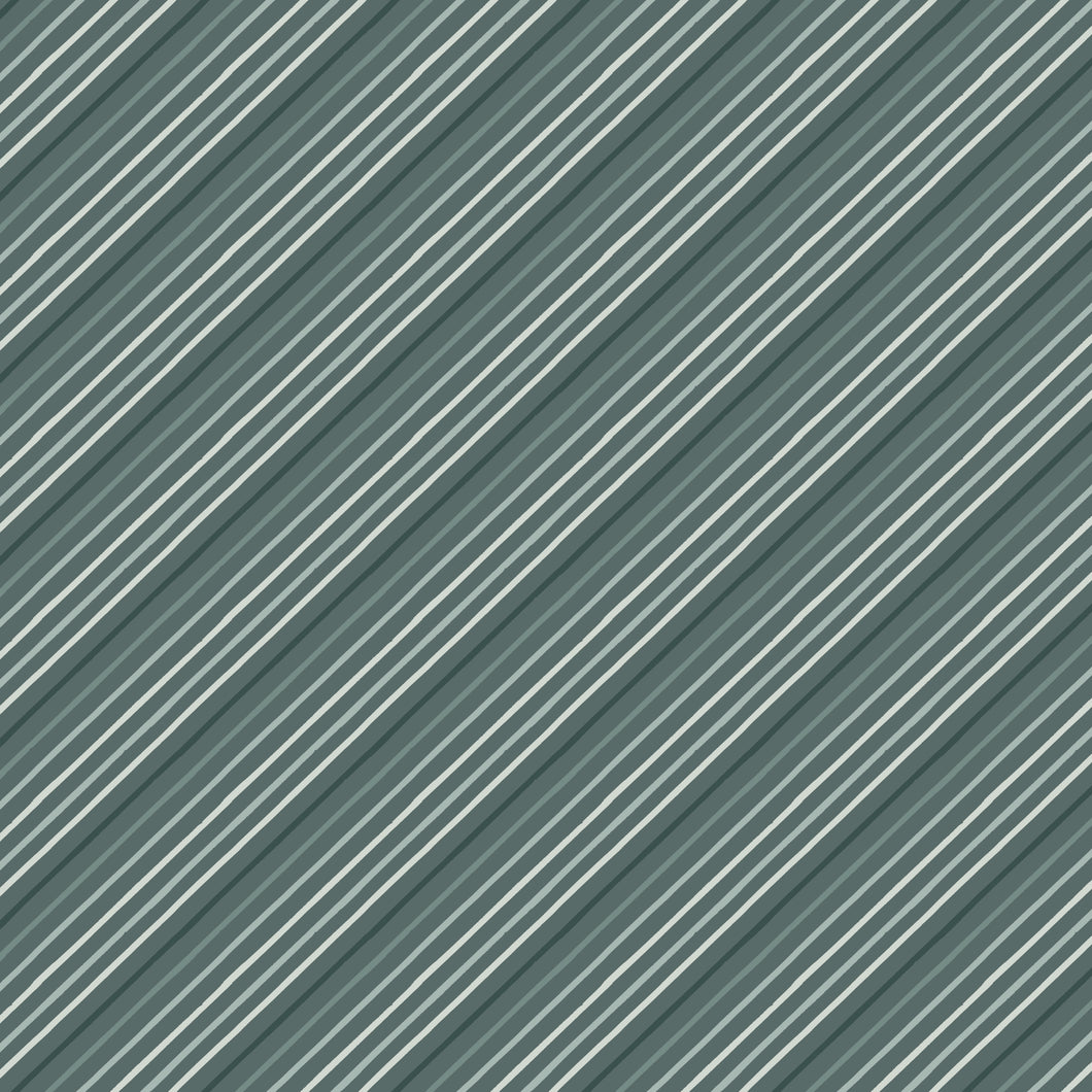 Happy Fall Days Stripes Stone by Kelsey Carlson