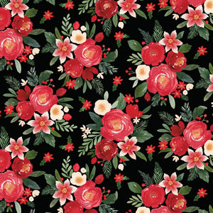 Charming Christmas Main Black by Kelsey Carlson