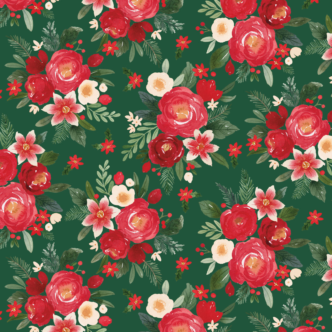 Charming Christmas Main Green by Kelsey Carlson