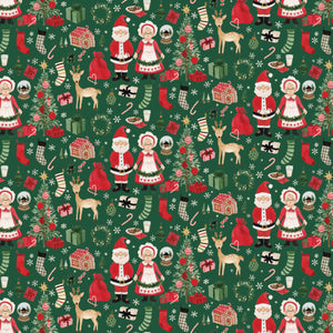 Charming Christmas Santa & Mrs. Claus Green by Kelsey Carlson