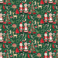 Charming Christmas Santa & Mrs. Claus Green by Kelsey Carlson