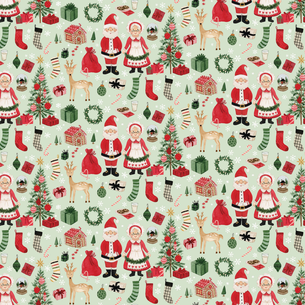 Charming Christmas Santa & Mrs. Claus Mint by Kelsey Carlson